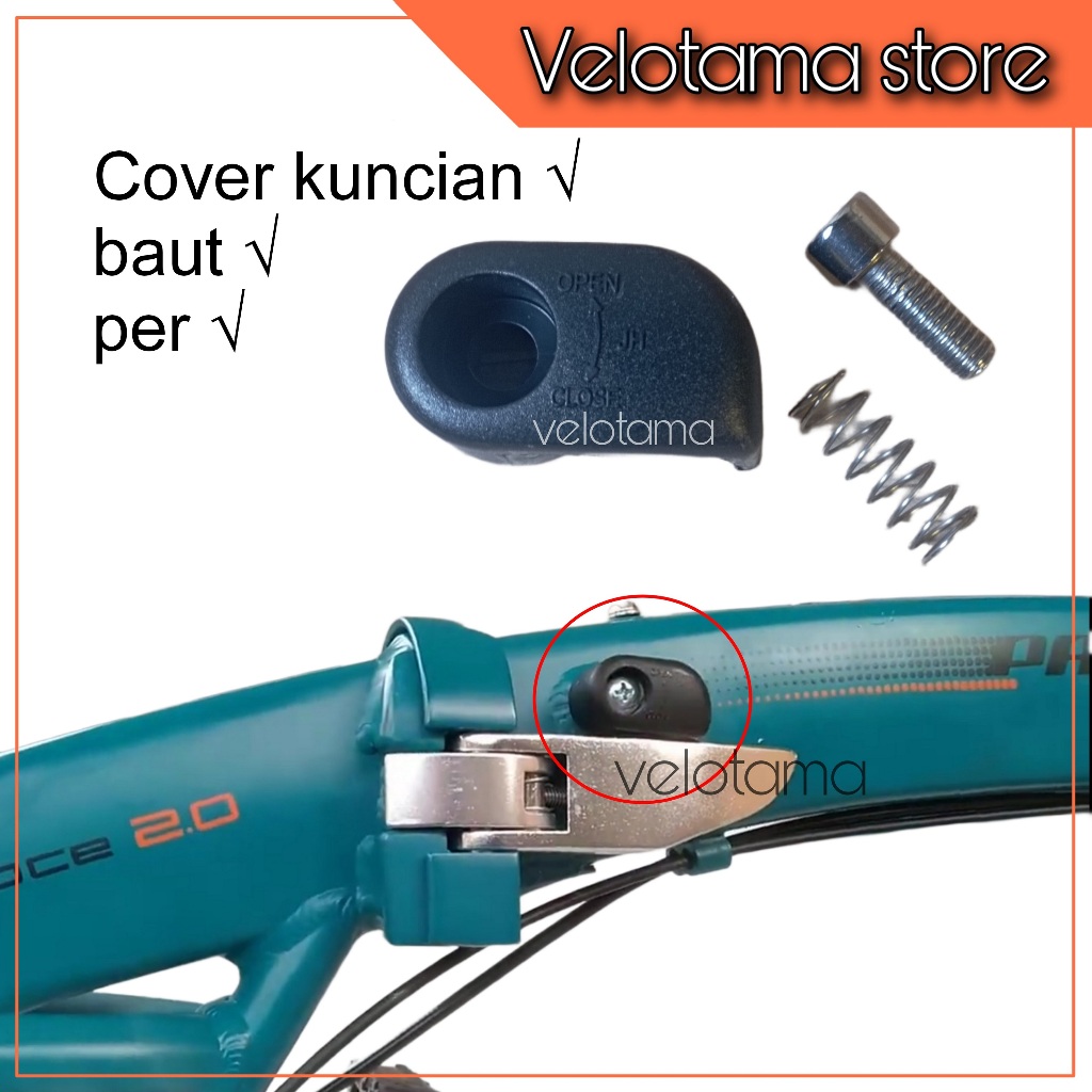 Pengunci frame sepeda lipat kunci frame sepeda lipat veloce