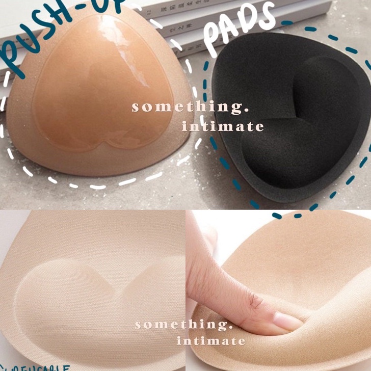 Terlaku, Triangle Bikini Pushup Pad Bra Pads untuk Berenang Cup Tambahan Busa Bh Waterproof Tempel T