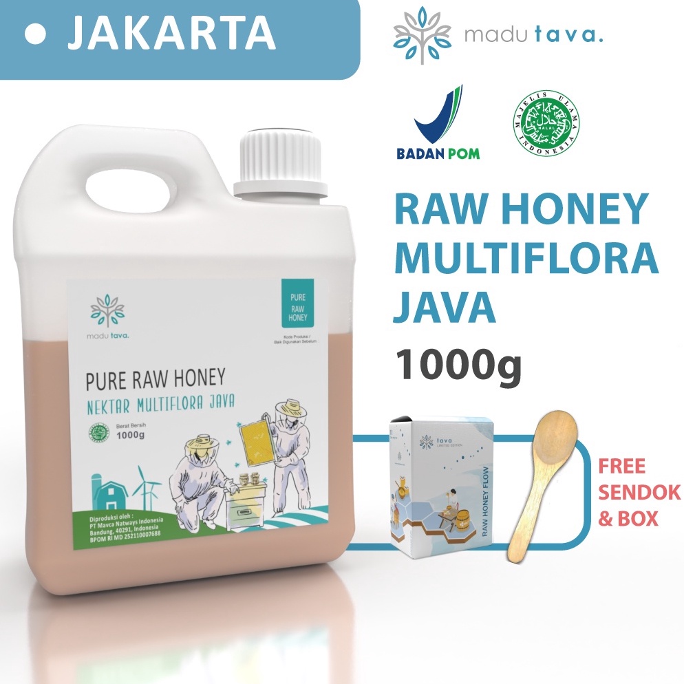 

B3stpr0 Madu Murni Asli Tava Nektar Multiflora Java 1kg Grade A 100% Alami Pure Natural Raw Honey Discount
