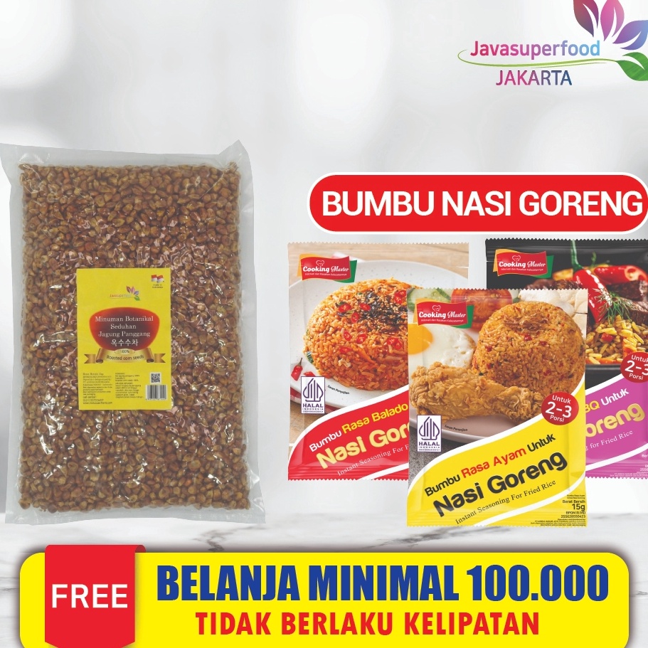 

Kode NPT984 Teh Biji Jagung Panggang Utuh 1kg Lokal / Roasted Corn Seeds 1Kg