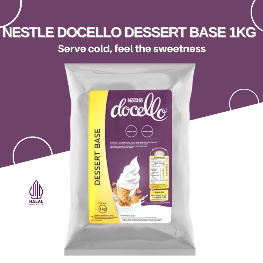 

FZWK2341 11.11 NESTLE DOCELLO DESSERT BASE 1 kg/BUBUK MINUMAN MILK SHAKE HALAL