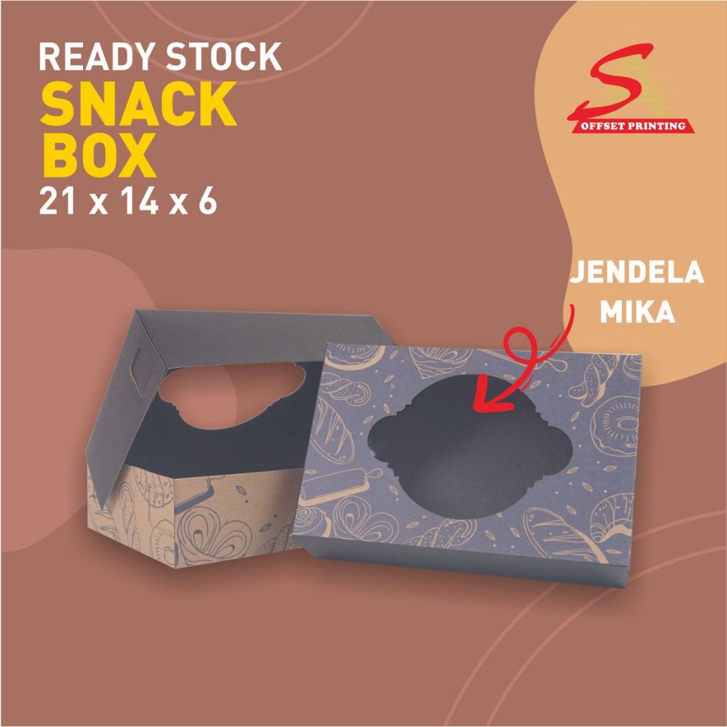 

21 x 14 x 6 Snack Box Jendela Mika