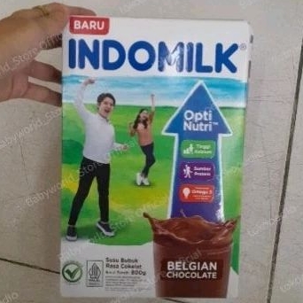 

INDOMILK susu bubuk instan OptiNutri Belgian Coklat 800gr.