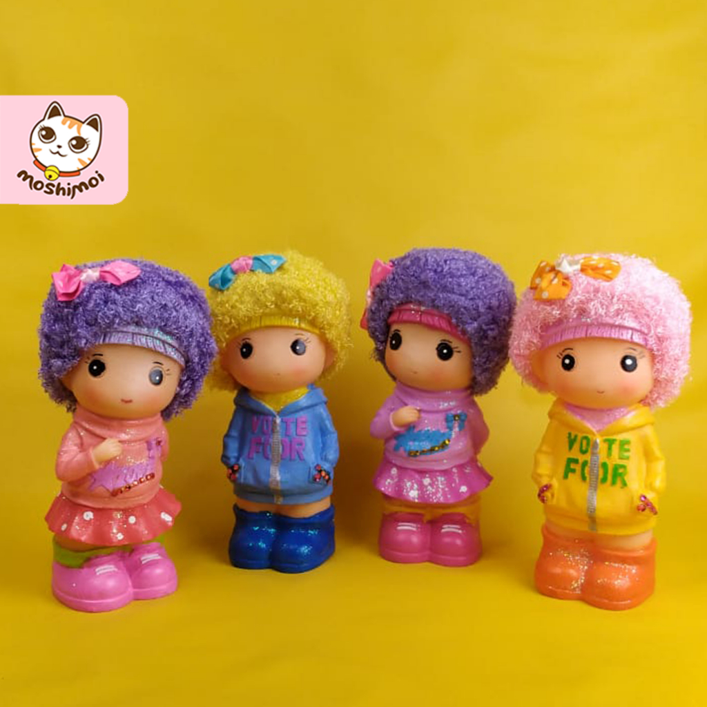 Celengan Karet/Edukasi Celengan/Tabungan Uang/Saving Box Education Boneka Kribo Lucu