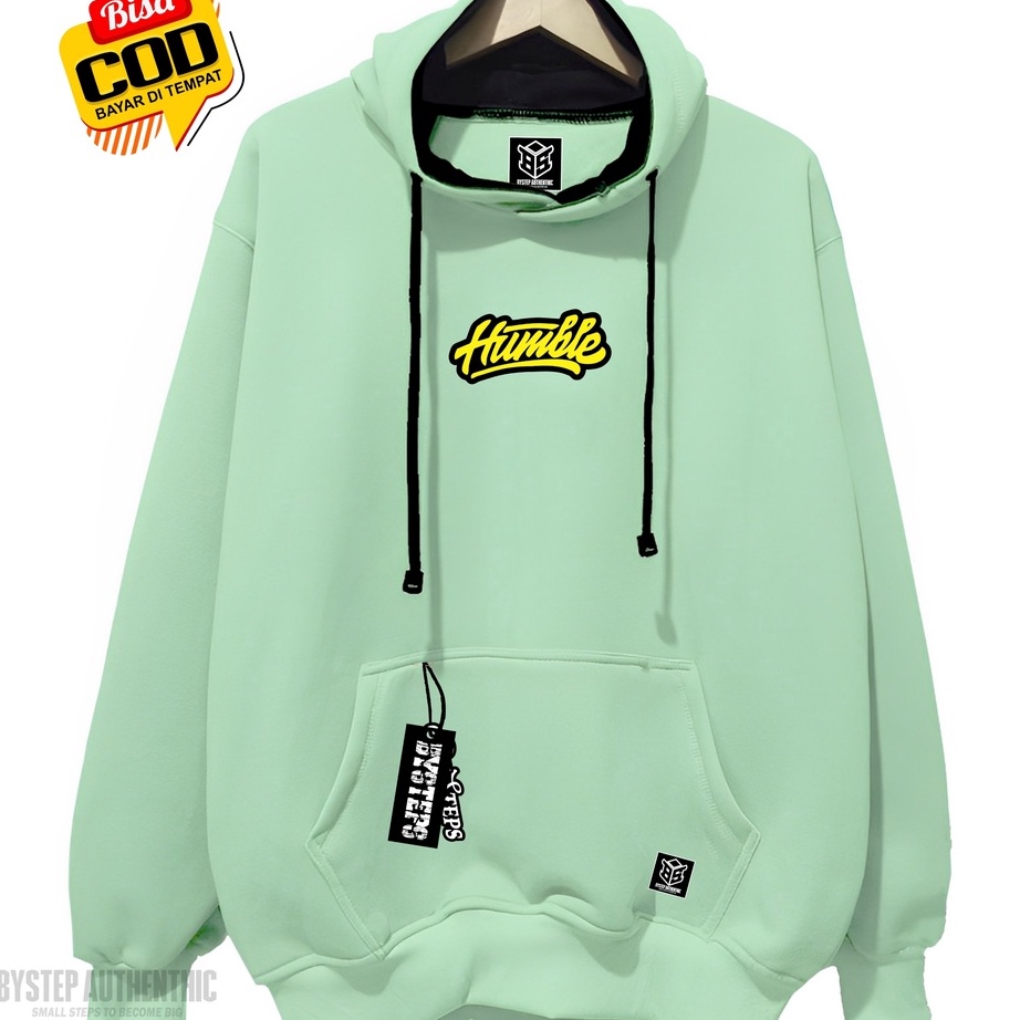 KODE QZ271 sweater hoodie pria distro asthentic hijau mint siwiter hodie cowok cewek couple pasangan