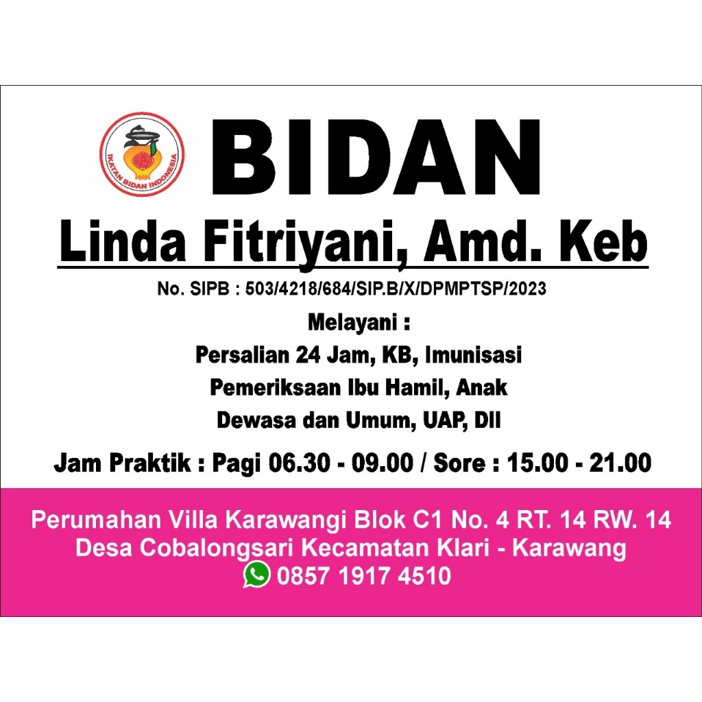 NEON BOX BIDAN CUSTOM | PLANG NAMA BIDAN PLANG PENANDA BIDAN | NEON BOKS AKRILIK DUA SISI NYALA | NE