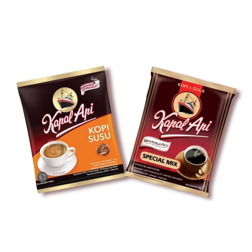 

KOPI KAPAL API (Special mix & Kopi Susu) sachet/renteng