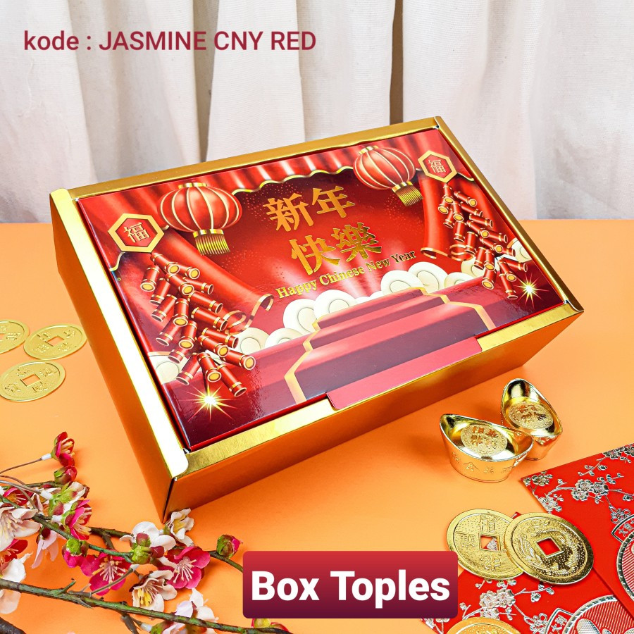 

Box Packaging Imlek / Dus Kemasan 3 Toples 350gr Jasmine CNY