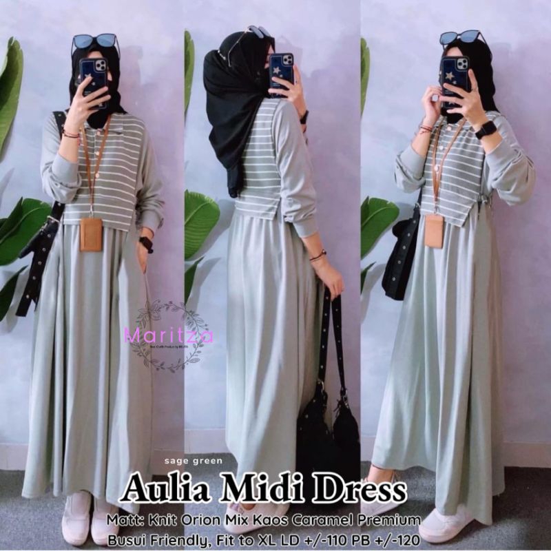 FILA SET // AULIA MIDI DRESS BY MARITZA