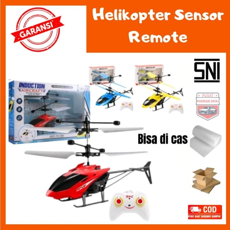 Helikopter Remote Control Sensor Terbang Bisa Di Cas Murah