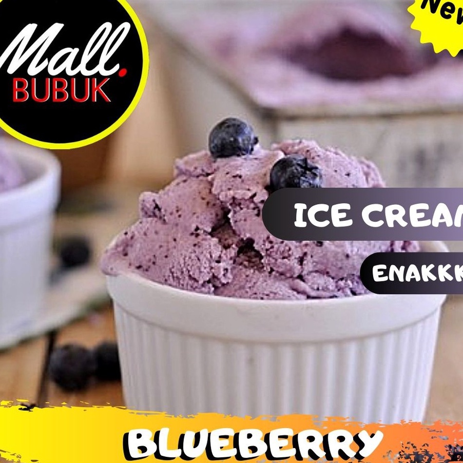 

DCWJ4778 Terlaku... HARD ICE CREAM rasa Blueberry 1Kg - Bubuk ICE CREAM rasa Blueberry 1Kg