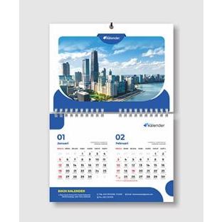 

Kalender Dinding Landscape 7 lembar Finishing Spiral