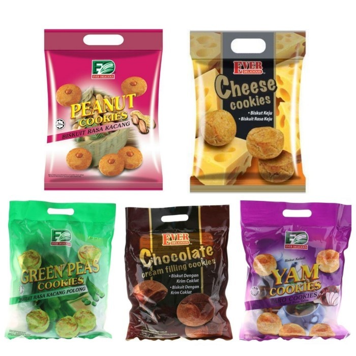 

Ever Delicius Cookies 350g Cookies Aneka Rasa Cookies Yam Peanut Cheese Green Peas Chocolate