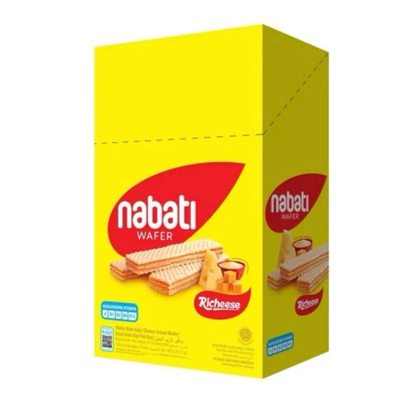 

WAFER NABATI BOX ISI 20PCS COKLAT/KEJU