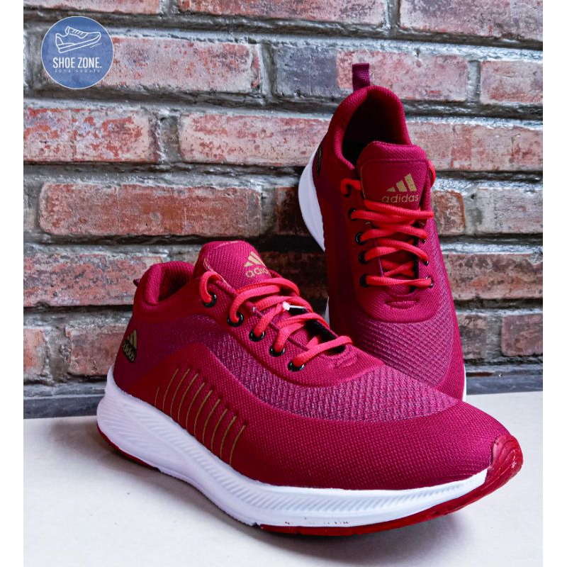 SEPATU ADIDAS NEO SHIELD MERAH MAROON/SEPATU SNEAKERS/