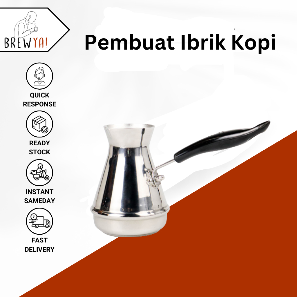 Alat Pembuat Kopi Ibrik Turki - Ibrik Coffee Maker 500ML Stainless Steel
