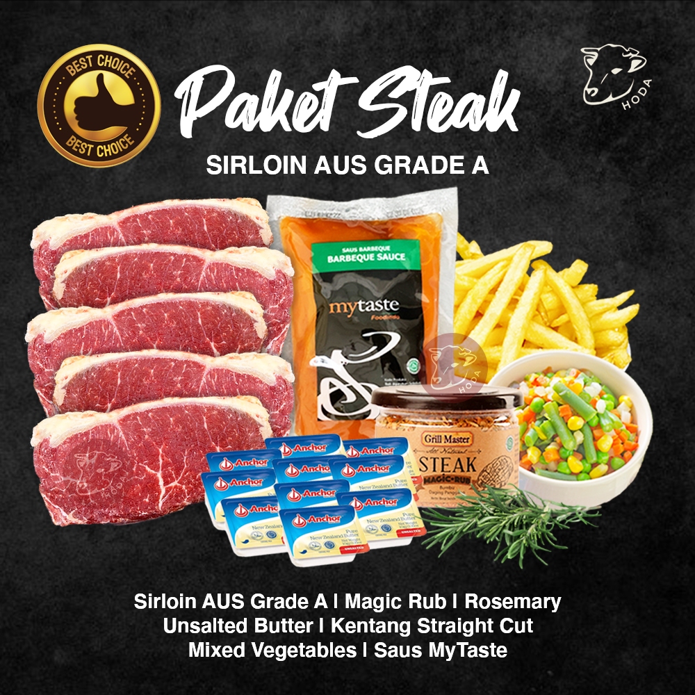 

Paket Steak Sirloin AUS Grade A BUNDLING HEMAT