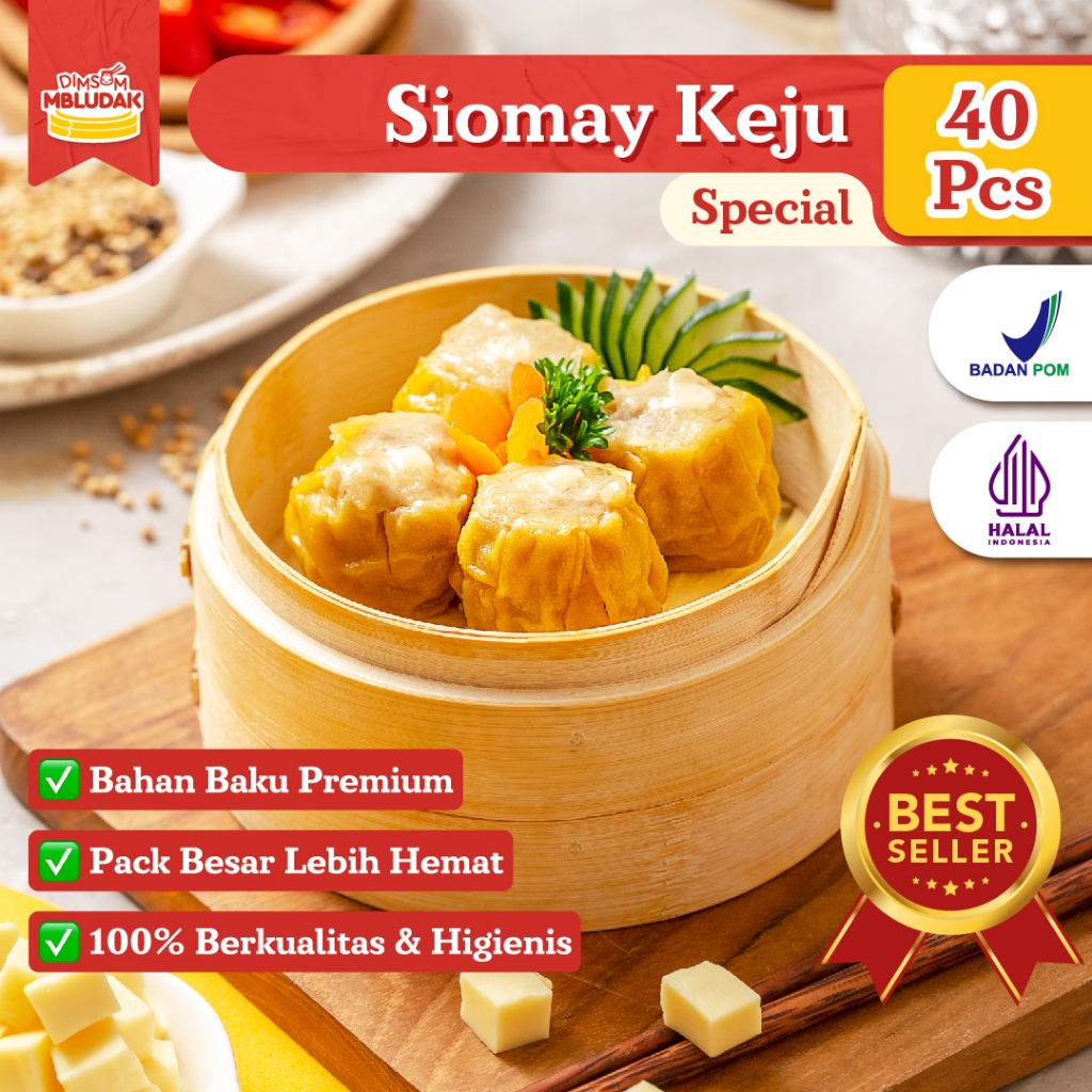 

Dimsum Mbludak Siomay Keju Frozen Dimsum Halal 40 Pcs
