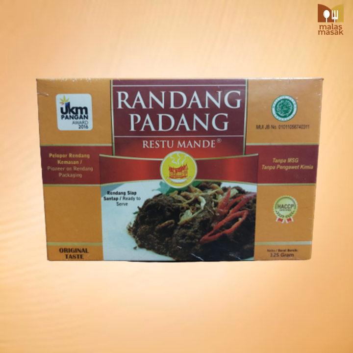 

Rendang Kering Original Restu Mande Rendang Padang 125gr