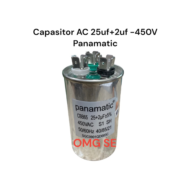 capasitor AC 25uf+2uf 450V