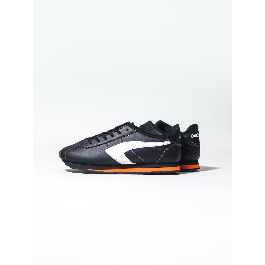 Sepatu Contrust Footwear Enjoy | BLACK ORANGE Sepatu Sneakers Casual Pria Wanita | Sepatu Original |