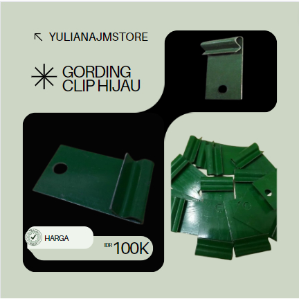 

Gording clip hijau