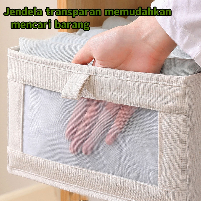 [6PCS]Lipat Kotak Peyimpanan Pakain Serbaguna Storage Lemari Organizer Box