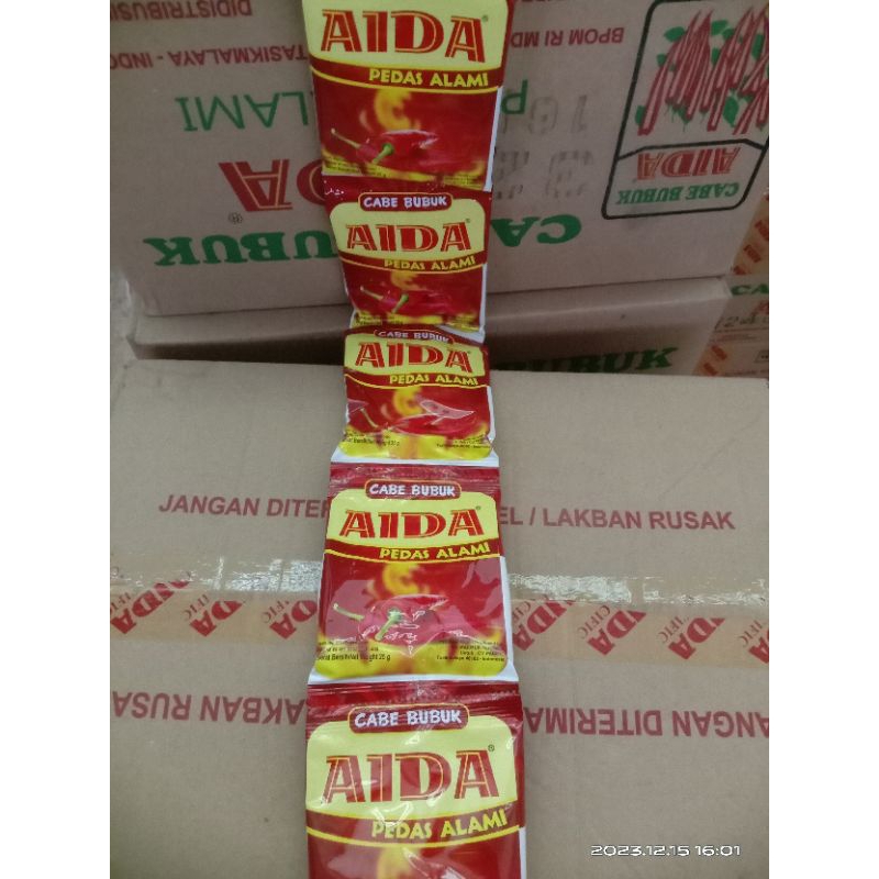 

bubuk cabe AIDA 1rcg (isi 10pcs)