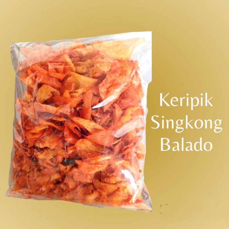 

KERIPIK SINGKONG BALADO | PleasanTasty - Aneka Snack Makanan Ringan Keripik Kerupuk Kue Biskuit Roti Cemilan Camilan Asin Manis Gurih Pedas Enak Lezat