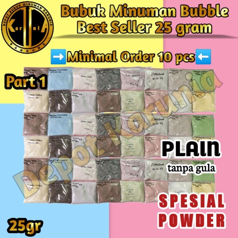 

Bubuk Minuman Rasa 25gr Spesial Serbuk Minuman Boba Kekinian Best Seller 25 gram