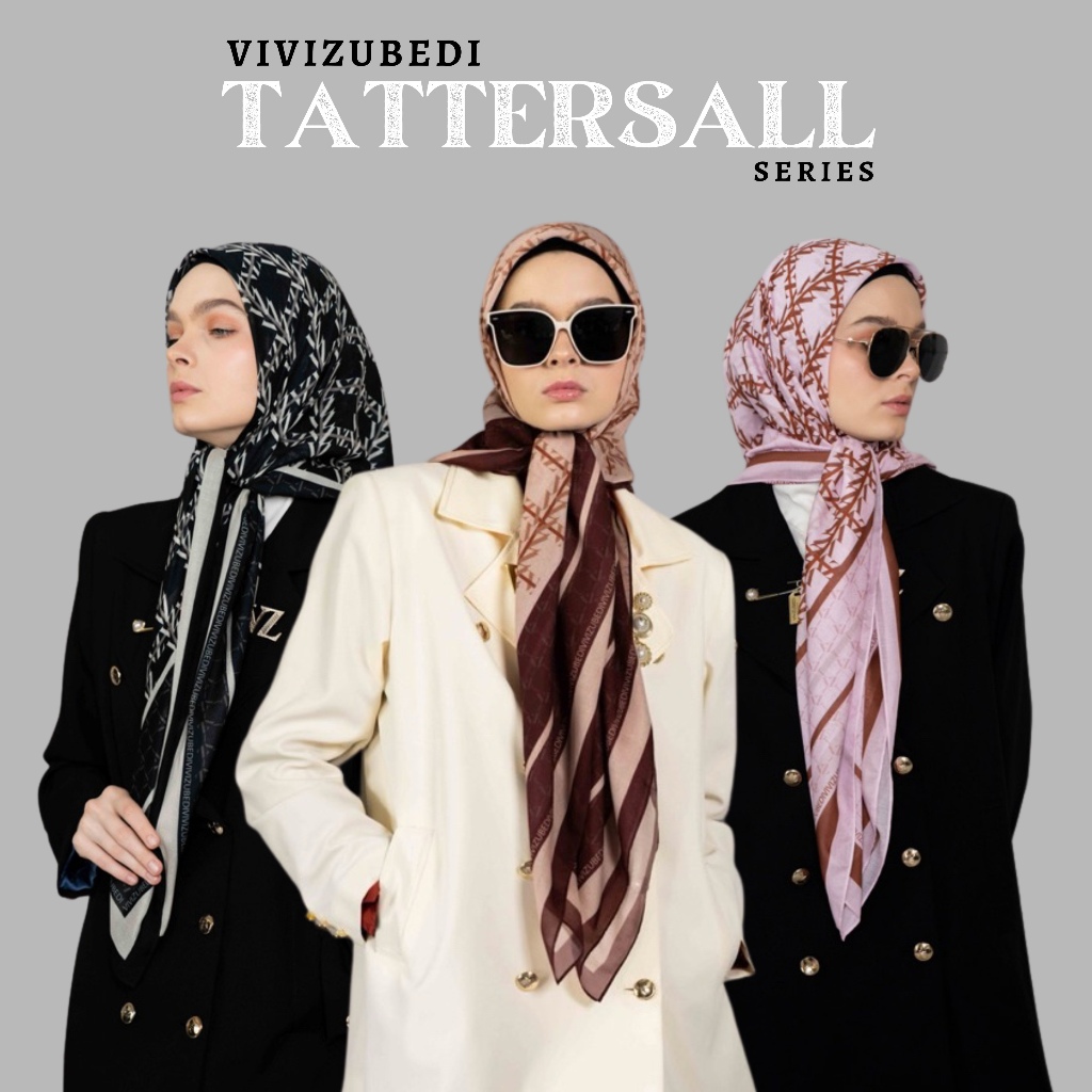 VZ Tattersall Scarf / VZ Scarf Tattersall ORIGINAL by Vivi Zubedi / Vivi Zubedi Tattersall Voal