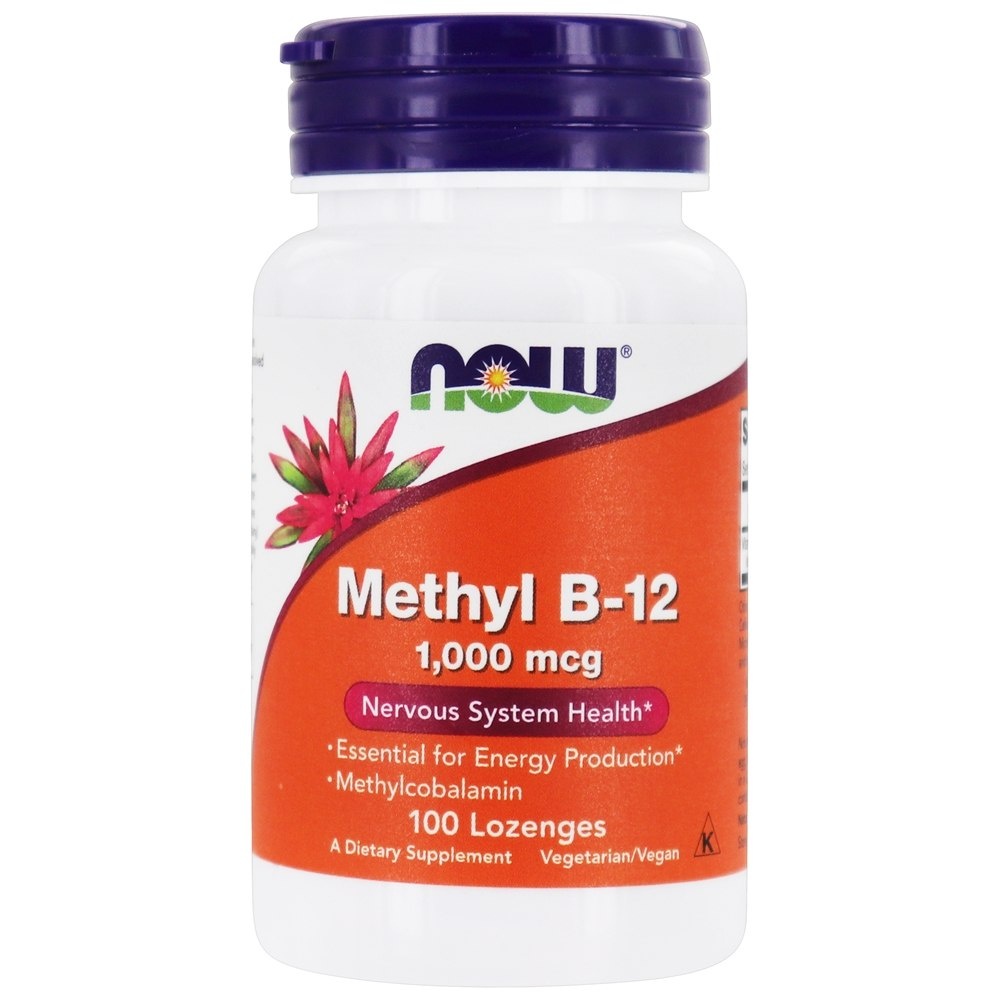 NOW Vitamin B-12 B12 Methyl 1000 mcg 100 Lozenges