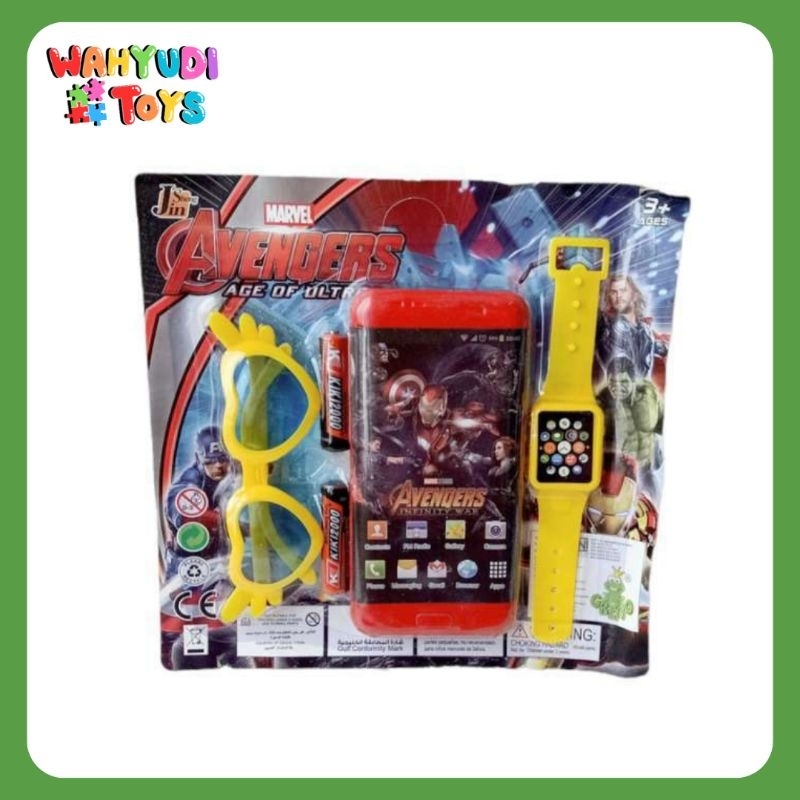 MAINAN ANAK MURAH HP ANDROID SET KACAMATA DAN JAM