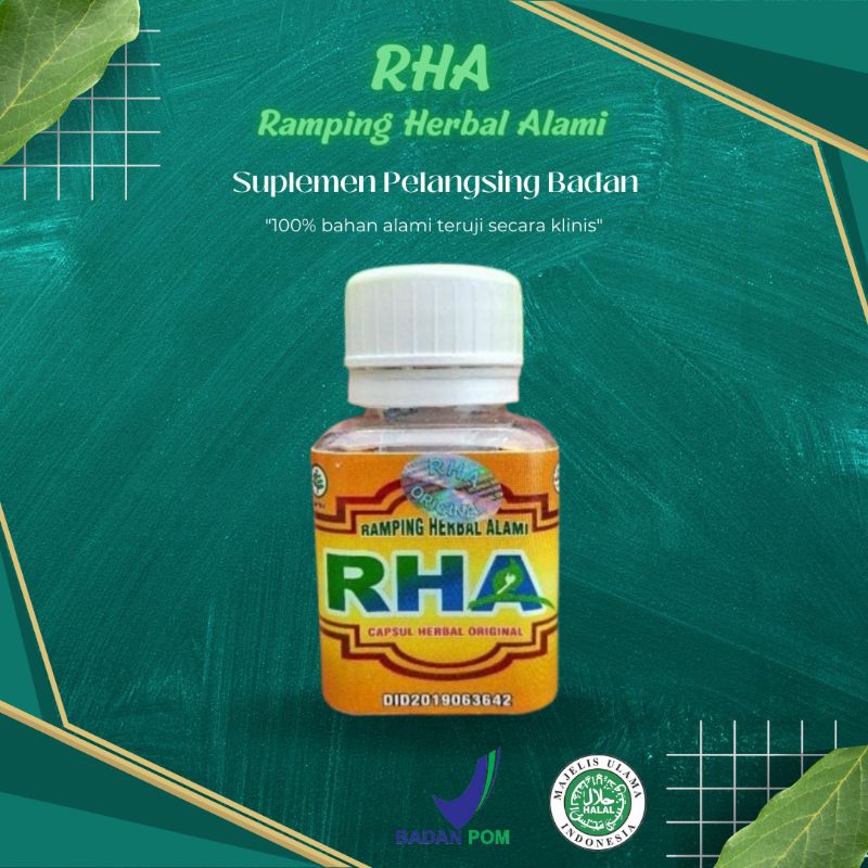 RHA (Ramping Herbal Alami) Obat pelangsing badan alami 100% Original