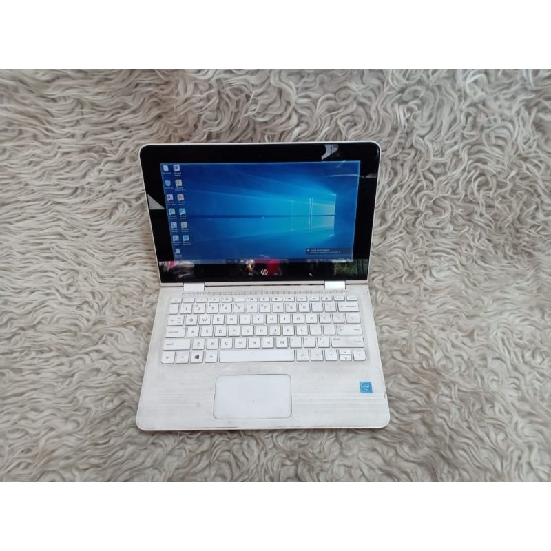 Notebook HP 11-AB129TU Convertible X360 Ram 4gb HDD 500gb intel Celeron siap pakai
