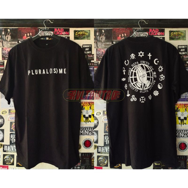 Kaos Pluralisme Logo Agama / Kaos Distro / T-shirt Pria