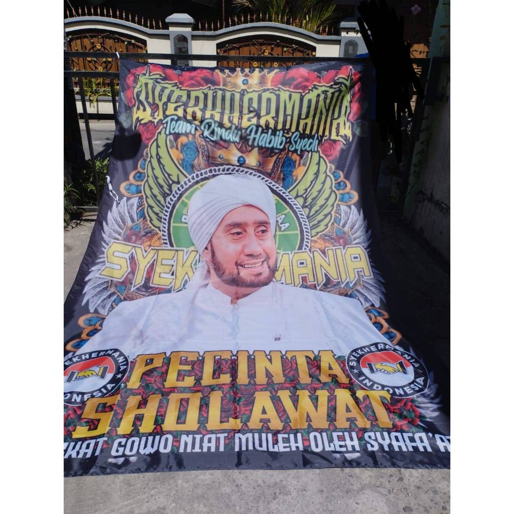 CETAK GIANT FLAG CUSTOM BENDERA SHOLAWAT
