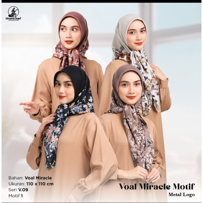 UMAMA SCARF VOAL MIRACLE MOTIF ICON (umama motif)
