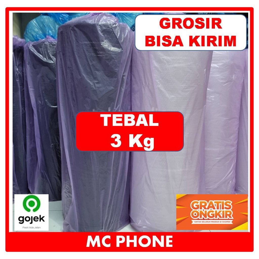 

12.12 FLASH SALE BUBLE WRAP ROLL 125x 50 M HITAM BENING SELALU READY !!