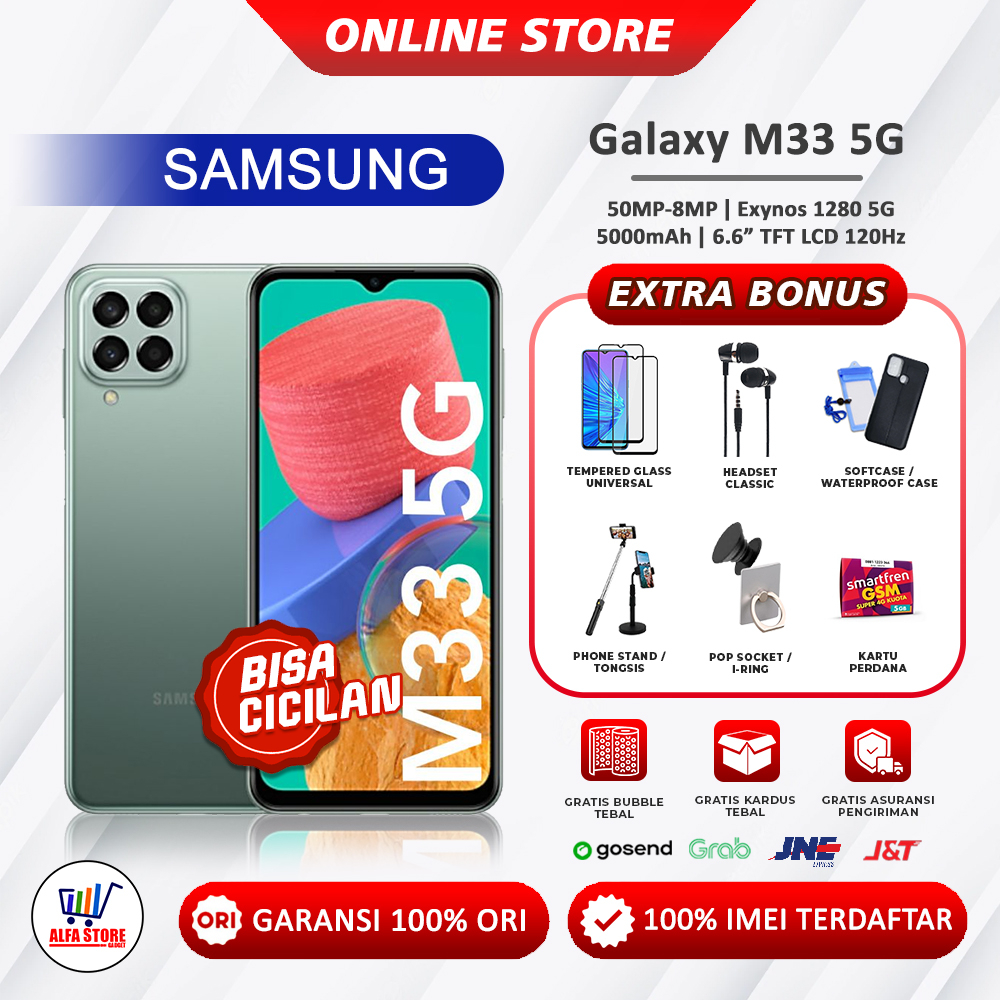 HP Samsung Galaxy M33 5G RAM 6/128 - 8/128 Garansi Resmi