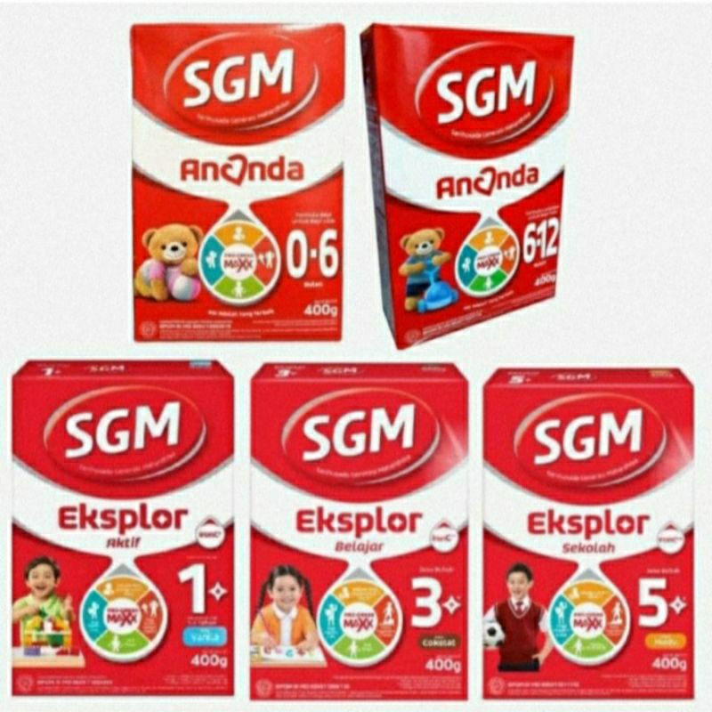 SGM susu formula susu kemasan box 400gram madu vanila MURAB