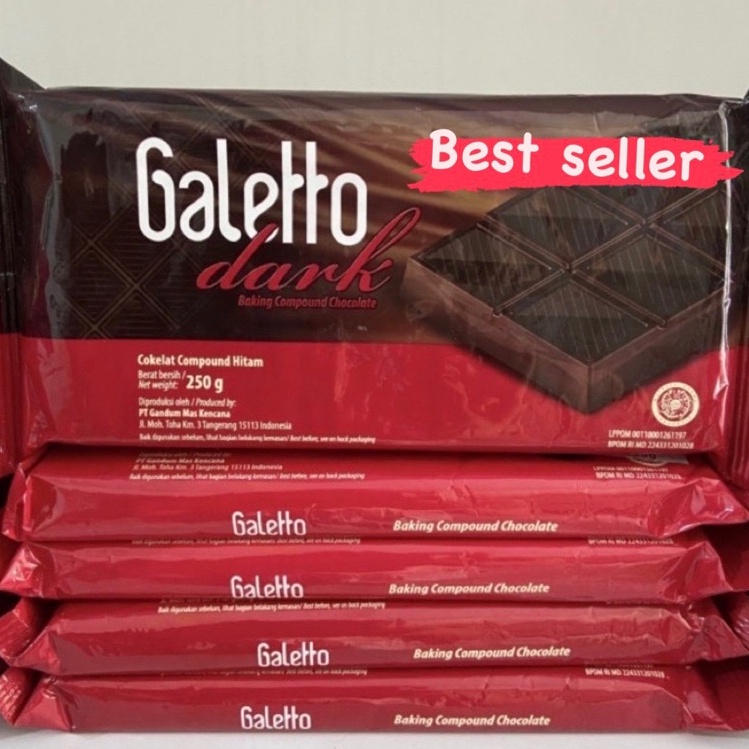 

T3rupd4te GALETTO DARK COMPOUND COKLAT BATANG 250 GR [36]