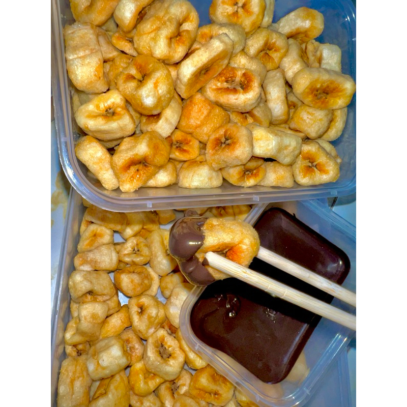 

pisang oven coklat