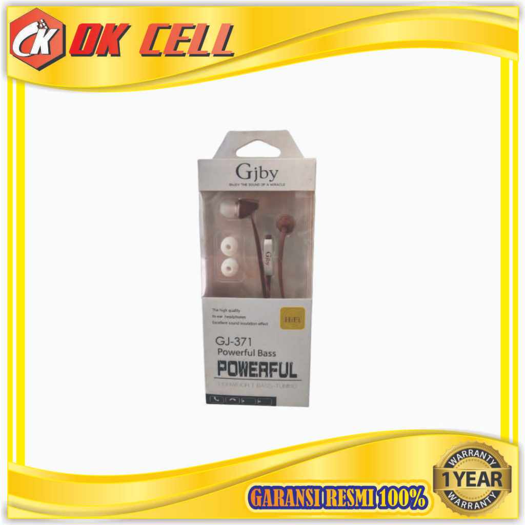 EARPHONE HANDFREE GJBY GJ-371 BASS