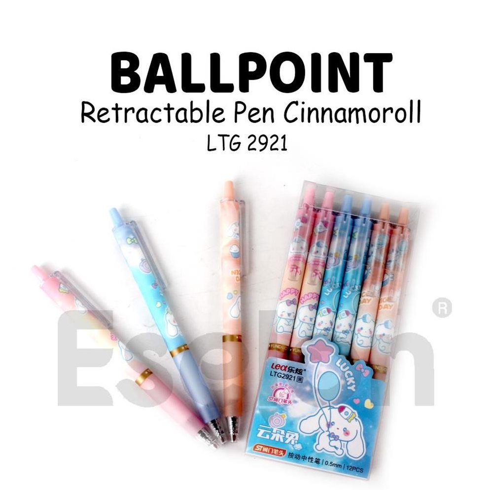 

Bagus Banget.. 12pcs Pulpen Cetek CINNAMOROLL LTG-2921 /1 Pak Pulpen Cetek CINNAMOROL RDT