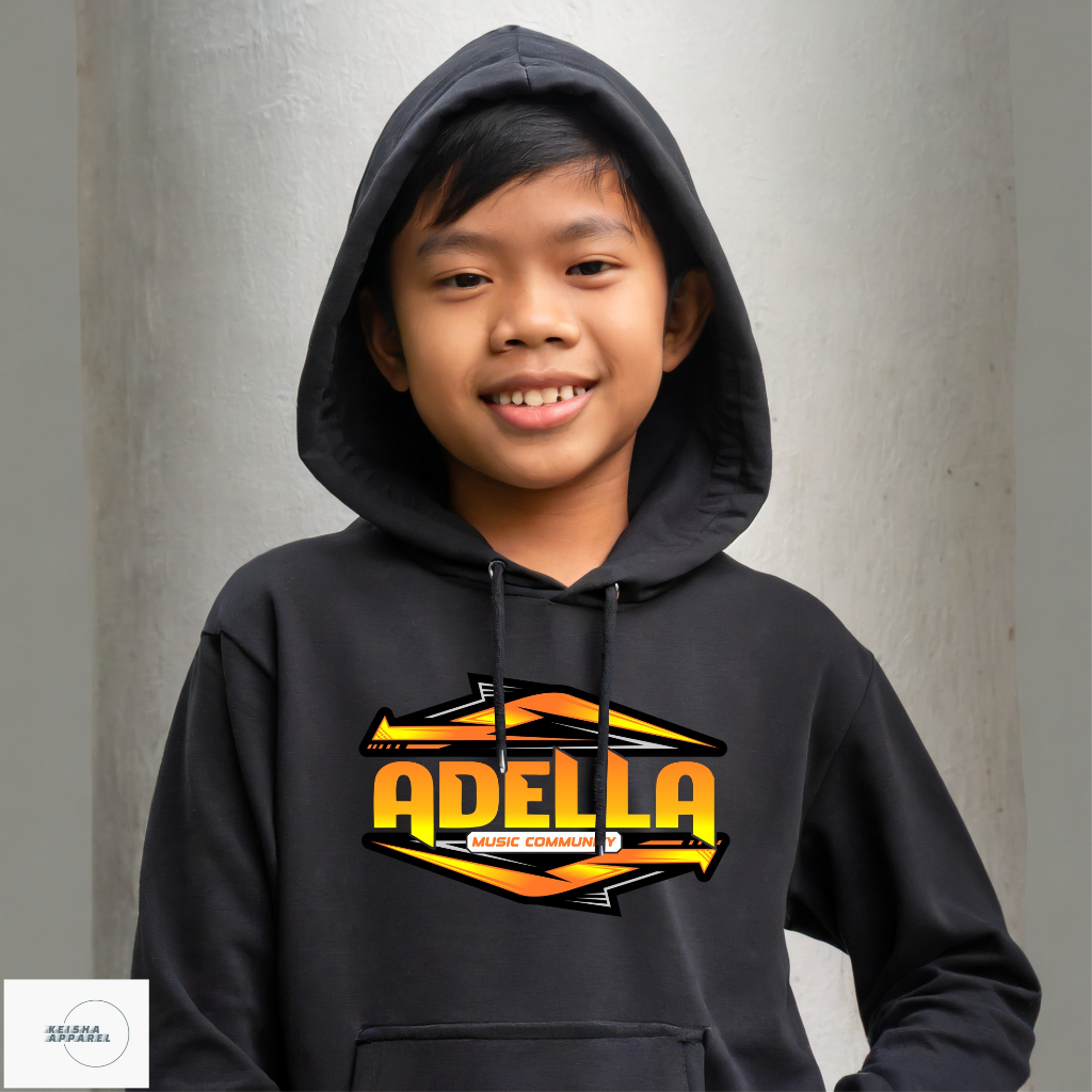 Jaket Hoodie Anak Adella Music Community AMC Cumi Cumi Audio PREMIUM