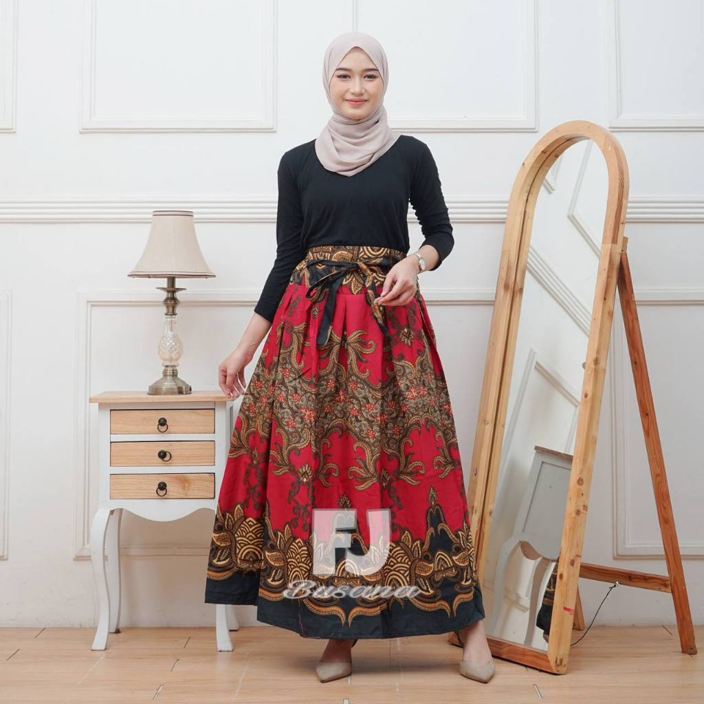 COD✅ ROK KARET JUMBO PANJANG MODERN / BAWAHAN KEBAYA KONDANGAN PAYUNG / ROK PANJANG BATIK FJ BUSANA