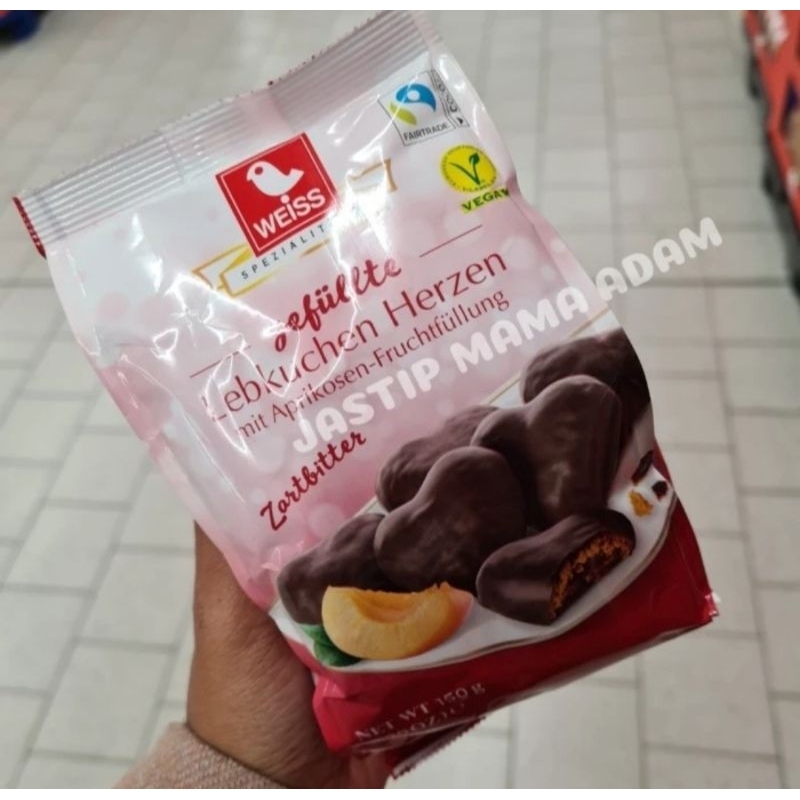 

Weiss Lebkuchen Herzen With Dark Chocolate