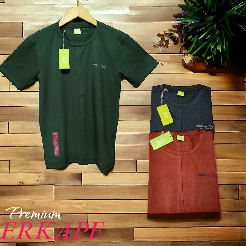 Kaos,baju pria lengan pendek Erkape katun spandek grade A