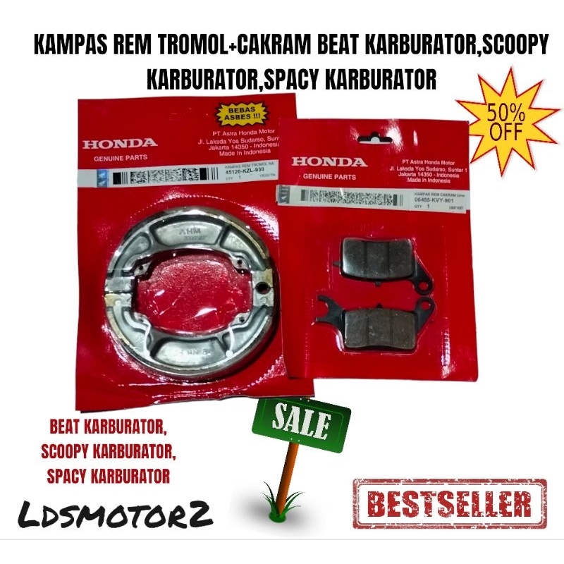 KAMPAS REM TROMOL & CAKRAM BEAT KARBU/SCOOPY KARBU, SPACY KARBU